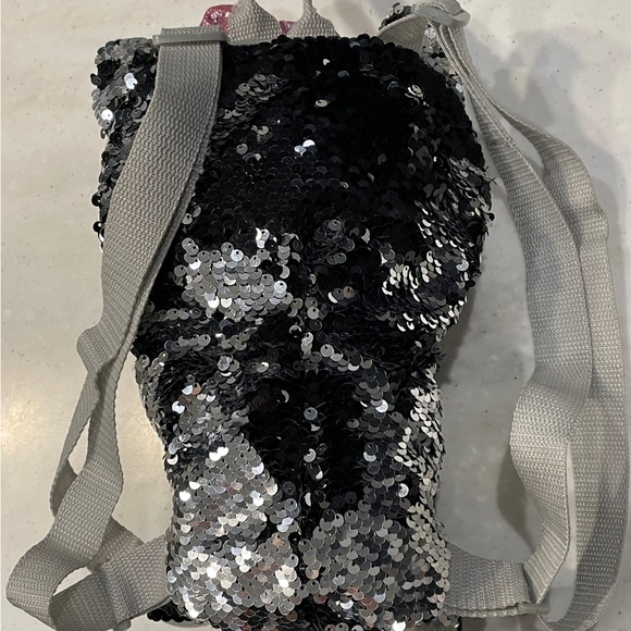 TY Fashion Flippy Sequin Backpack - KIKI the Cat (Mint) - Picture 4 of 6